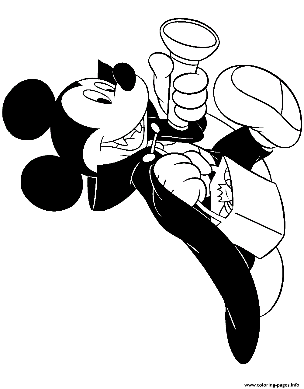 Mickey Mouse As A Vampire Disney Halloween coloring